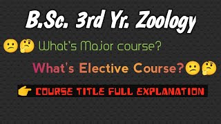 BSc Third Year Zoology  Major  Elective  Practical Course  In Detail [upl. by Dane]