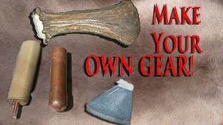 How to make your own flint knapping gear TOOL kit [upl. by Nowell]