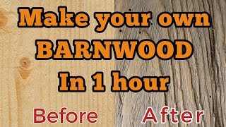 How to make your own barnwood [upl. by Eibbil749]