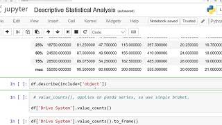 Python Descriptive Statistical Analysis English [upl. by Ainirtak]