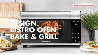 Gastroback Design Bistro Ofen Bake Grill mit Drehspiess 42814 [upl. by Lethia]