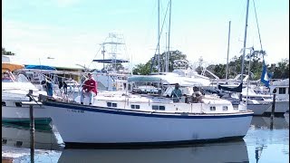 1972 Gulfstar 36 Center Cockpit MotorSailer in Merritt island Florida [upl. by Lippold713]