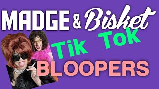 Madge and Bisket Tik Tok BLOOPERS Lets start of PRIDE 2021 [upl. by Ynnol]