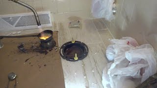 How To Replace a Toilet Flange on a Cast Iron Drain [upl. by Josler]