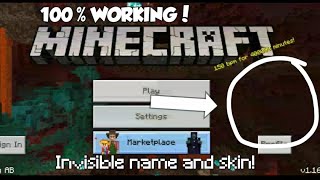 How to make our name and skin INVISIBLE in Minecraft  Minecraft Invisible name and skin [upl. by Eelegna796]