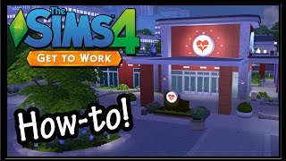 Sims 4 Tutorial How To Replace Get To Work Career Lots [upl. by Burrell]