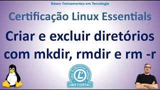 LPI Linux Essentials  Criar e excluir diretórios com mkdir rmdir e rm r [upl. by Aneleh]