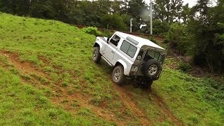 45° Hill Climb  Land Rover Defender [upl. by Spillihp]