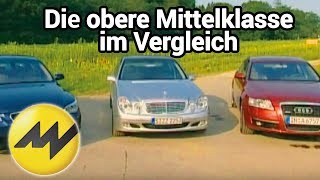 Audi A6 30 TDI vs Mercedes E 320 CDI vs BMW 530d Die obere Mittelklasse im Vergleich [upl. by Haneeja481]