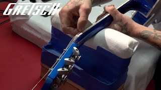 How to Restring Your Locking Tuner Equipped Gretsch  Tech Tips  Gretsch Guitars [upl. by Nollek849]