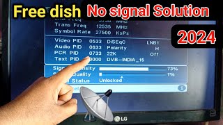 Free dish no signal setting  dd free dish no signal setting  free dish setting [upl. by Tessler]