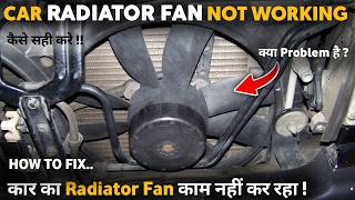 car radiator fan not working  Car Engine Overheating Problem  Radiator fan not working Fix [upl. by Anayia]