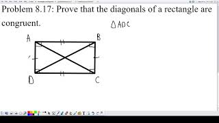 Proving the Diagonals of Rectangles are Congruent [upl. by Snave825]