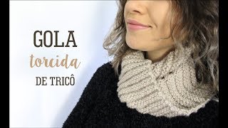 GOLA FÁCIL EM TRICÔ  PARA INICIANTES [upl. by Amikehs]