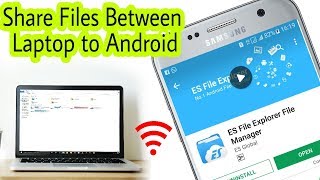 How to share files between your Android device and a Windows PC using ES File Explorer [upl. by Yennej]