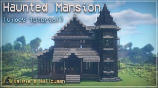 Kelpies Halloween 🎃👻 Haunted Mansion Advanced Build🏠 Minecraft Spooky Goth Witch Aesthetic Tutorial [upl. by Lynch]