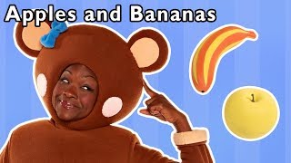 Apples and Bananas  More  FUN PHONICS RHYMES  Mother Goose Club Phonics Songs [upl. by Analat]