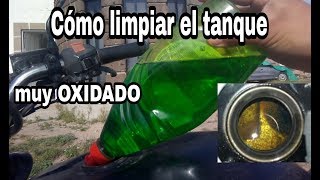 Cómo LIMPIAR el TANQUEde combustible de MOTO FACIL😃 [upl. by Casi339]