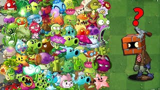 Tournament All Best Plants Vs 99 Brickhead Zombies  Who Will Win  PvZ 2 Plant vs Plant [upl. by Reedy705]