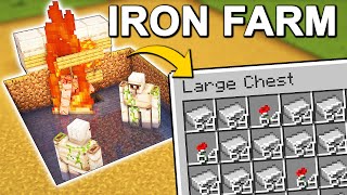 EASIEST Iron Farm in Minecraft 121 Tutorial [upl. by Erhart]