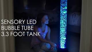 33 ft Bubble Tube Sensory Items at Playlearn [upl. by Renrew742]