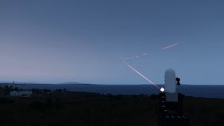 CIWS Drone Defense Tracer ドローン システム Action Intercept Tracer Flare ファランクス [upl. by Aihsenrad]