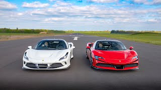 DRAG RACE FERRARI SF90 vs F8 TRIBUTO [upl. by Aura]