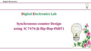 synchronous counter Design using ic 7476 jk flipflop lab Experiment [upl. by Jed]