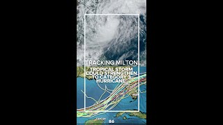 Tracking Milton Storm forecast to strengthen to Category 3 hurricane with 120 mph winds [upl. by Hercule]