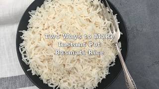 Perfect Instant Pot Basmati Rice [upl. by Gennaro334]