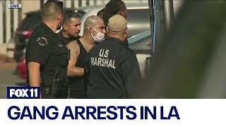 Gang arrests in downtown LA [upl. by Jepum724]