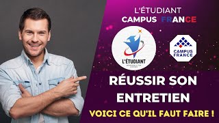 Réussir son entretien campus France [upl. by Wyatt227]