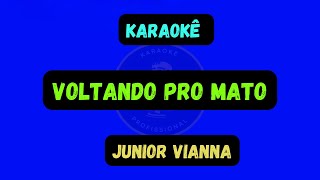 KARAOKÊ VOLTANDO PRO MATO  JUNIOR VIANNA [upl. by Beutler]