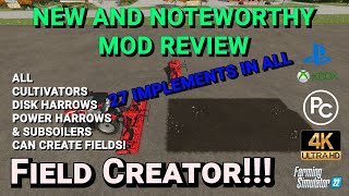 Field Creator  Mod Review  Farming Simulator 22 [upl. by Phoebe]