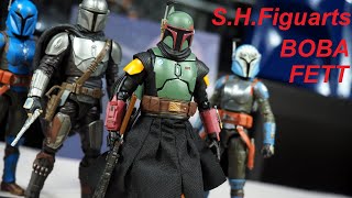 SH Figuarts BOBA FETT The Mandalorian Figure Review [upl. by Geminian]