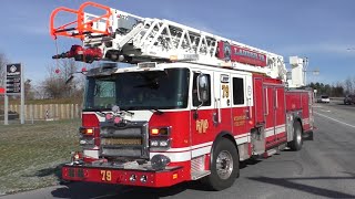 Wyomissing Fire Department New Ladder 79 amp Township of Spring Fire New Rescue Engine 85 Responding [upl. by Ahtram722]