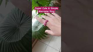 Macrame Ring shortsfeed viral macramecreation macrame macrametutorial macramering diy knot [upl. by Oralie]