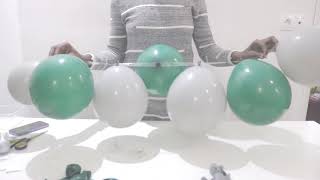 COMMENT REALISER UN NUAGEARCGUIRLANDE DE BALLONS [upl. by Eyllom]