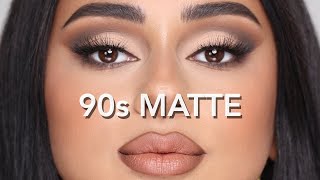 90s MATTE MAKEUP TRANSFORMATION  Hindash [upl. by Ardnalac]