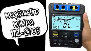 megômetro minipa Mi2705 utilização e funcionamento do megômetro [upl. by Regdirb794]