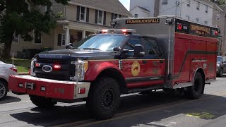 Trumbauersville Fire Company Tac 58 Responding 62824 [upl. by Diraf271]