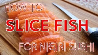 How to Slice Fish for Nigiri Sushi 【Sushi Chef Eye View】 [upl. by Aguie287]