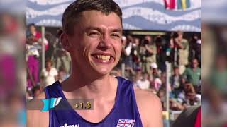 Jonathan Edwards Mens Triple Jump World Record [upl. by Cony327]