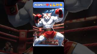 BOXING CAT 1 👍💪 cat ai cute boxing catvideos hybrid image talk animals artificial animal [upl. by Corri]