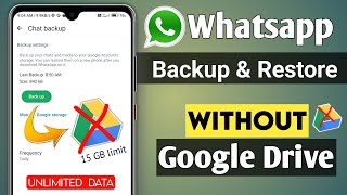 How To Backup Whatsapp Data Without Google Drive  Whatsapp Data Backup Without Google Drive [upl. by Arivle555]