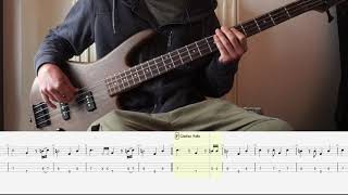 Eric Clapton  Cocaine  Bass Cover  PlayalongTab [upl. by Ayocal]