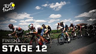 Highlights Tour de France Stage 12 finish  Cycling on NBC Sports [upl. by Rolfe]