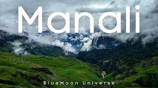 Manali Drone view in 4k BlueMoon Universe [upl. by Yenruoj841]