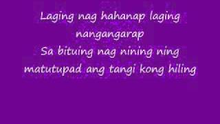 Tangi Kong Hiling LyricsJulie Anne San Jose [upl. by Junia419]