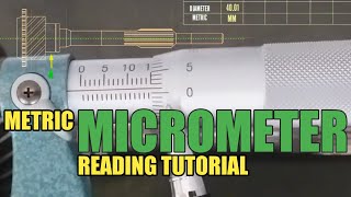 METRIC MICROMETER READING TUTORIAL [upl. by Etiragram]